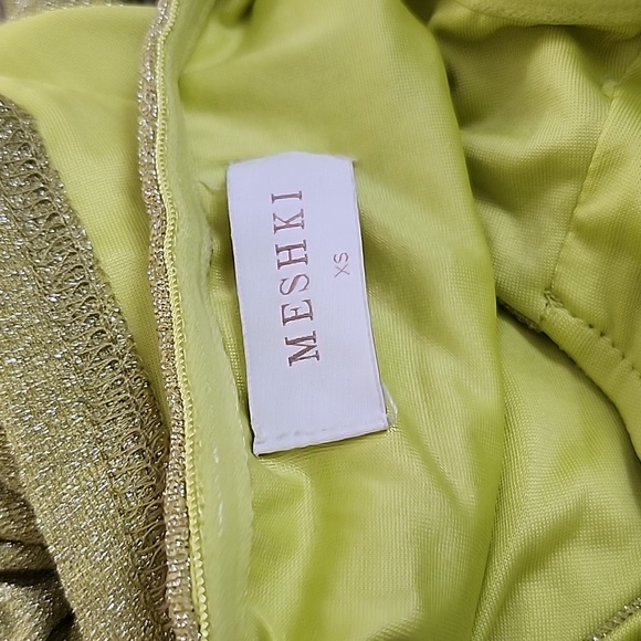 Meshki shimmer dress wrap around skirt size XS - Picture 10 of 11